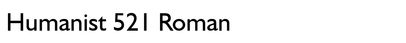 Humanist 521 Roman image